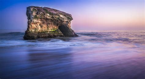 Purple Sunset Natural Bridges Santa Cruz Photograph by Mike Wilson ...