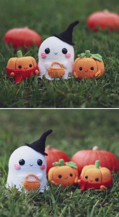 Crochet Halloween Pumpkins and Ghosts – Design Peak