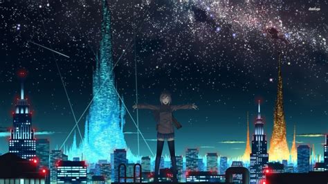 Anime Skyline Wallpapers - Top Free Anime Skyline Backgrounds - WallpaperAccess