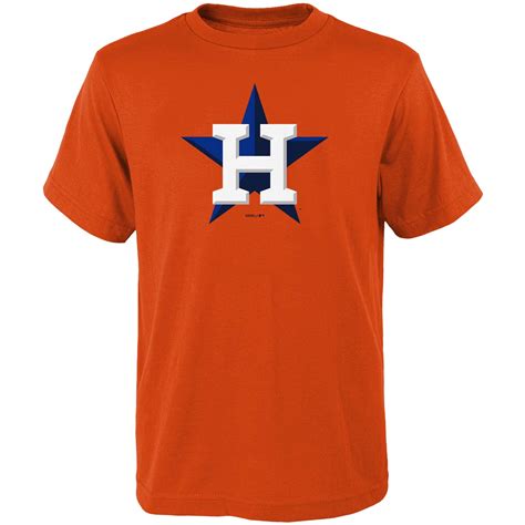 Youth Houston Astros Orange Primary Logo - T-Shirt