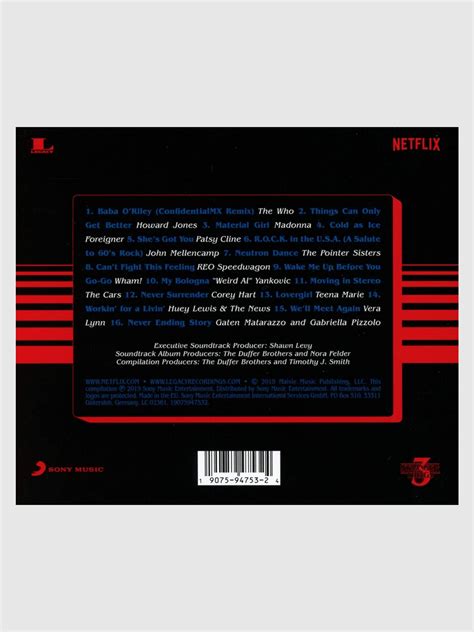 STRANGER THINGS: SOUNDTRACK FROM THE NETFLIX ORIGINAL SERIES, SEASON 3 ...