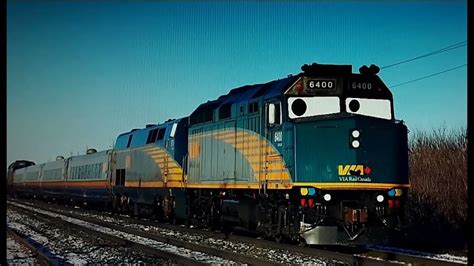 Toronto The Via Rail F40PH-2D 6400 - YouTube