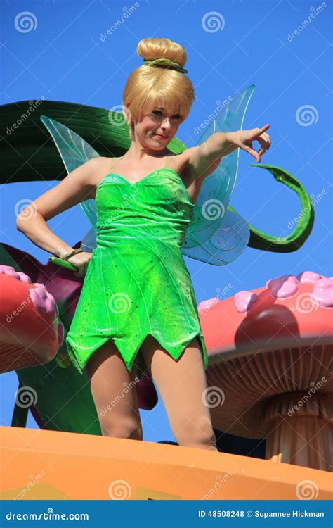 Tinker Bell at Disneyland editorial stock photo. Image of beautiful - 48508248