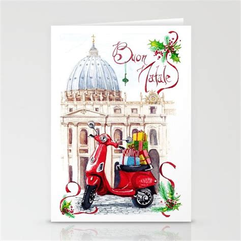 Italian Christmas Card no.1 Stationery Cards #natale #cartolina #postcard #sanpietro #rome #roma ...