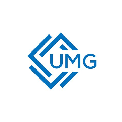 Umg tecnología letra logo diseño en blanco antecedentes. Umg creativo ...