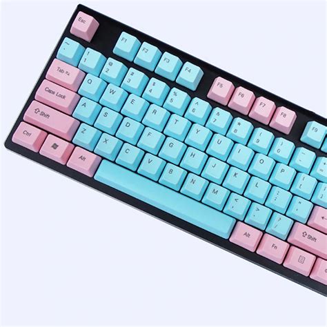 OEM PBT Miami Pink Blue Keycaps Set – iGamerWorld