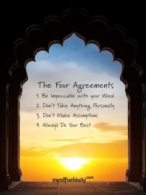 The Four Agreements | Mind Fuel Daily | Feed the Spirit | The four agreements, Manifestation ...