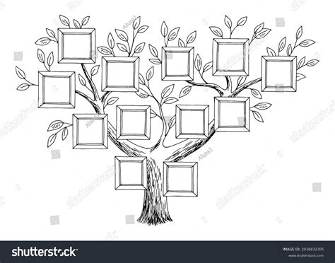 Family Tree Outline Black And White