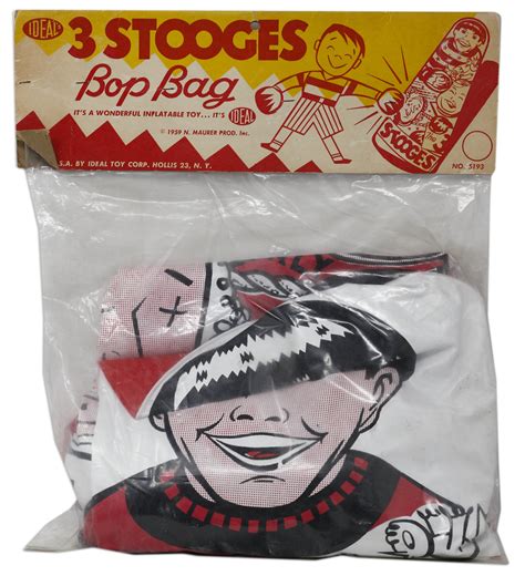 Lot Detail - Three Stooges ''Bop Bag'' Inflatable Bag From 1959 by Ideal in Original, Unopened ...