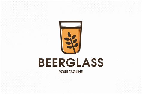 Beer Glass Vector Logo Template Graphic by vectorwithin · Creative Fabrica