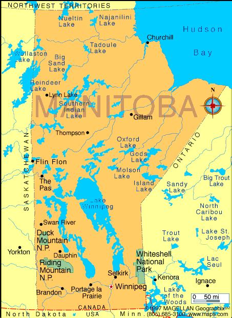 Map of Canada Regional City in the Wolrd: Manitoba Map Regional Political Province