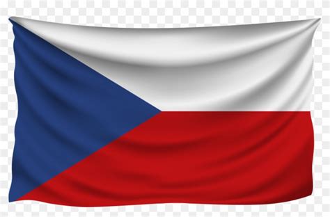 Czech Republic Wrinkled Flag - Czech Republic Flag Png, Transparent Png ...