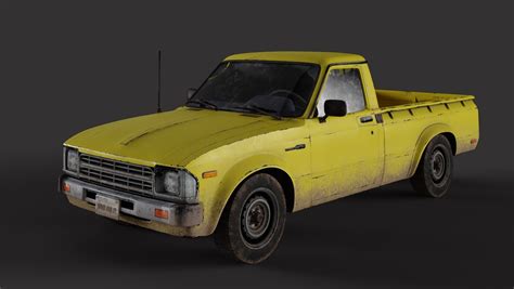 3D Old Toyota Pickup model - TurboSquid 2146225