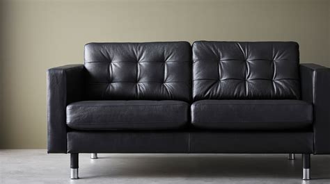 Black Tufted Leather Sectional : Gently used, vintage, and antique leather sectionals. - Jas fur Kid