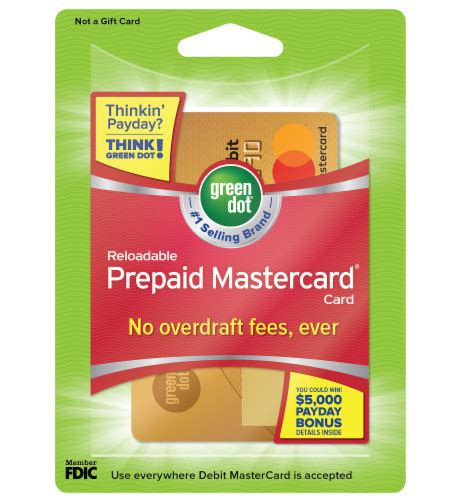 Green Dot Mastercard Reloadable Prepaid Debit Card, 1 ct - Kroger