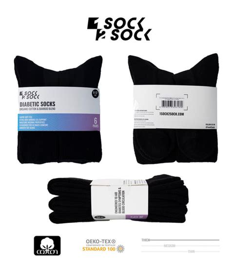 Non-Binding Diabetic Black Socks – 1SOCK2SOCK