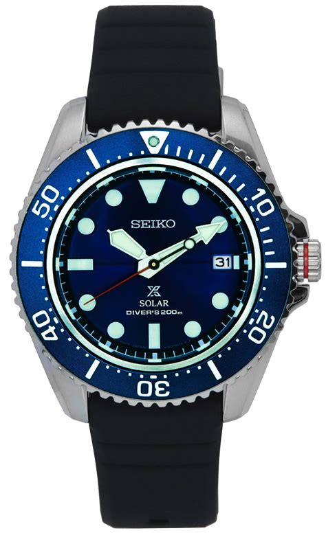 Seiko Prospex Blue Dial Solar Diver's SNE593 SNE593P1 SNE593P 200M ...