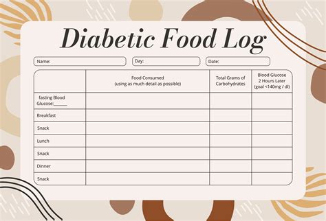 7 Best Images of Free Printable Diabetic Food Journal - Free Printable Daily Food Log, Printable ...