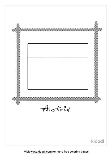 Free Austria Flag Coloring Page | Coloring Page Printables | Kidadl