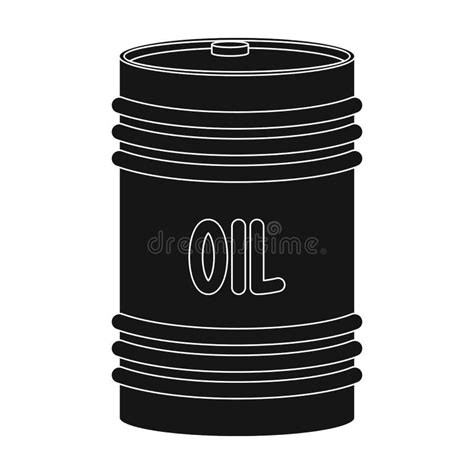 Barrel of Oil.Oil Single Icon in Black Style Vector Symbol Stock ...