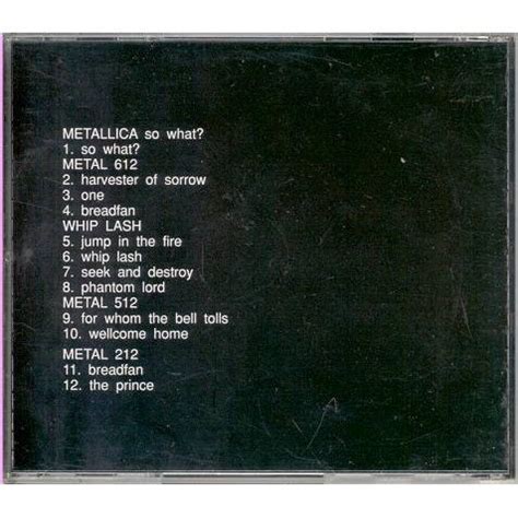 So what? by Metallica, CD with maicol_d4 - Ref:3423947553