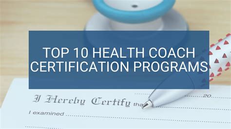 Top 10 Health Coach Certification Programs | FDN