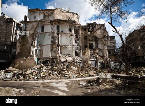 One of the countless ruins in Aleppo, Syria Stock Photo - Alamy