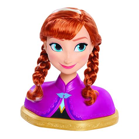 Buy Disney Frozen Anna Deluxe Styling Head, Officially Licensed Kids ...