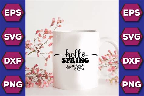 Hello Spring Graphic by Design_Squad · Creative Fabrica