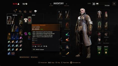 The Witcher 3 armor: Types of armor, crafting, and witcher gear ...