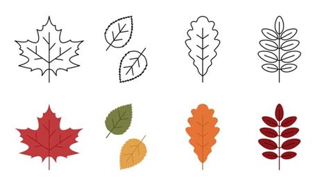 Leaf Shapes Clip Art