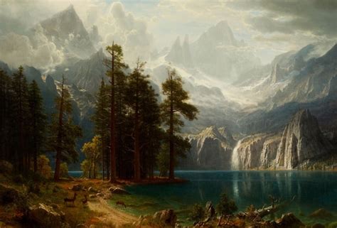 Albert Bierstadt Sierra Nevada 1871 19th Century Masterpiece - Etsy