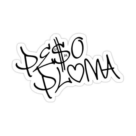 "Peso Pluma " Sticker for Sale by CustomTees21 | Stickers, Vinyl decal ...