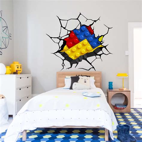 Lego Set Crack Wall Decal – AZ Vinyl Works