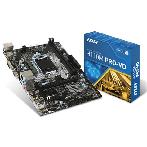 MSI H110M PRO-VD Intel H110 MicroATX Motherboard | H110M PRO-VD | City ...