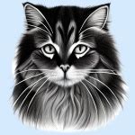 Longhair Cat Sketch Free Stock Photo - Public Domain Pictures