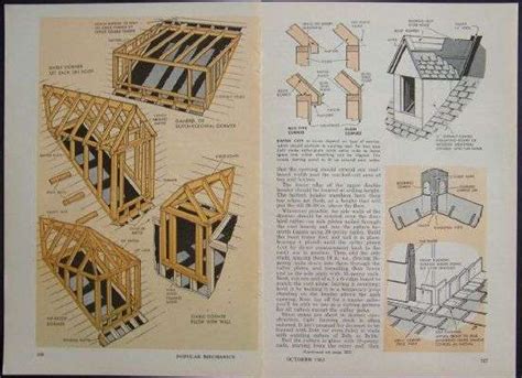 Roof DORMERS How-To build PLANS 4 Styles Gable Hip Dutch | eBay