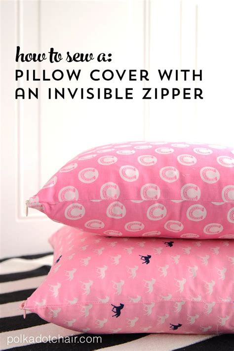 How to Sew a Pillow Cover with an Invisible Zipper