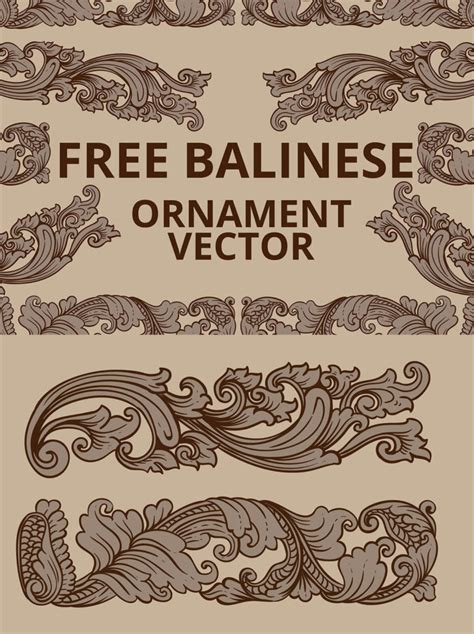 Balinese Ornament Vector Free Download - Creativetacos