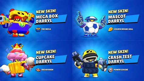 All Darryl Skins in Brawl Stars