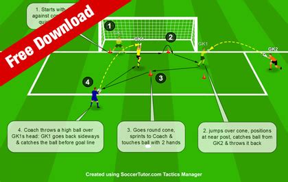 4 Drills from Goalkeeper Training Program Book - Soccer Coaching Drills ...