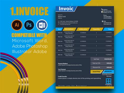 Employee Invoice Template Excel Cards Design Template - vrogue.co