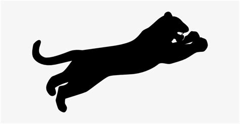 Jpg Black And White Stock Silhouette Clip Art At Clker - Panther ...