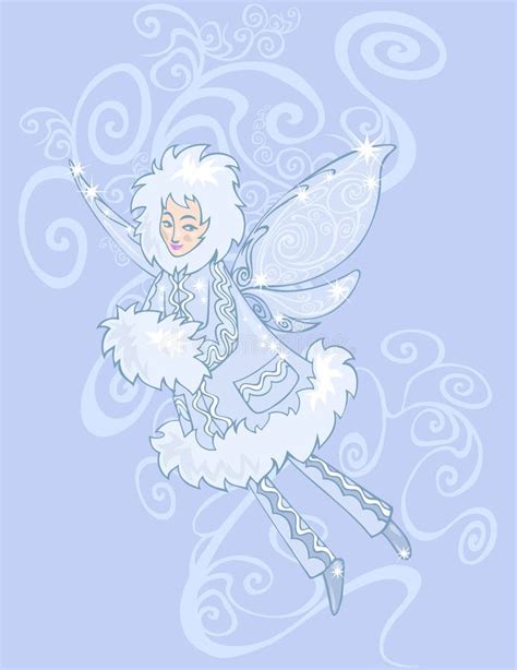 Winter fairy stock vector. Image of gorgeous, curly, figure - 17583661