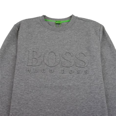 Hugo Boss Mens Long Sleeve Salbo Sweatshirt Navy Blue