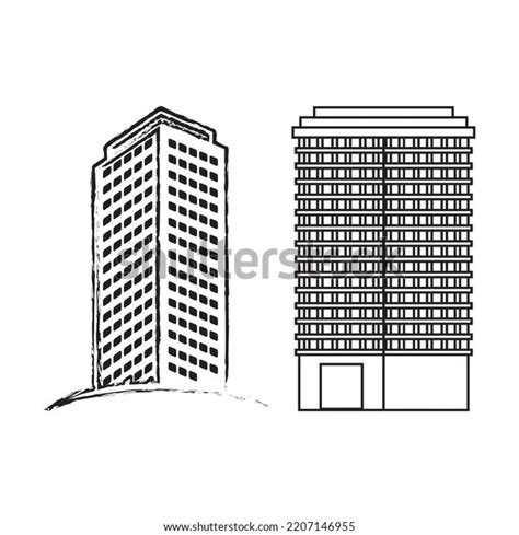 Collection Black Building Silhouette Vector Images Stock Vector (Royalty Free) 2207146955 ...