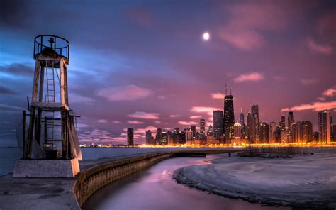 Chicago Skyline Sunrise Wallpapers - 1680x1050 - 408658
