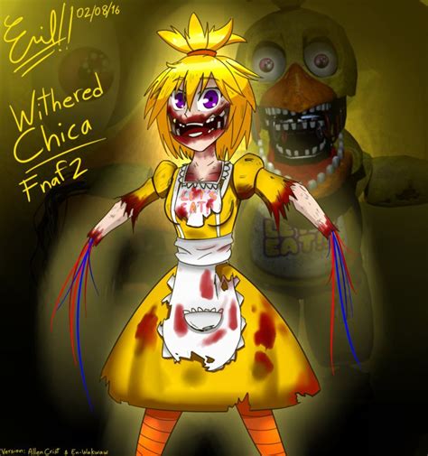 Fnaf 2 Withered Chica Fan Art by Emil-Inze on DeviantArt | Anime fnaf, Fnaf, Fnaf characters