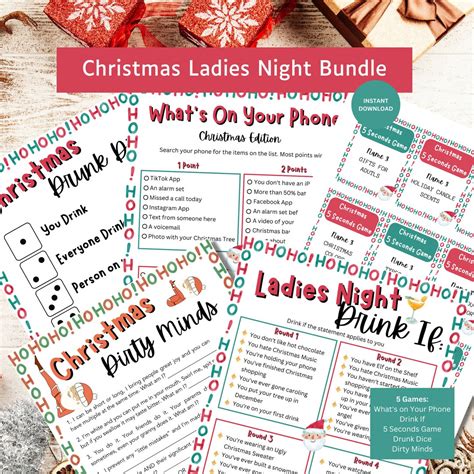 Ladies Night Christmas Games Bundle Ladies Night Christmas Games ...