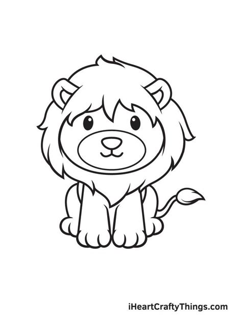 Lion Drawing Easy